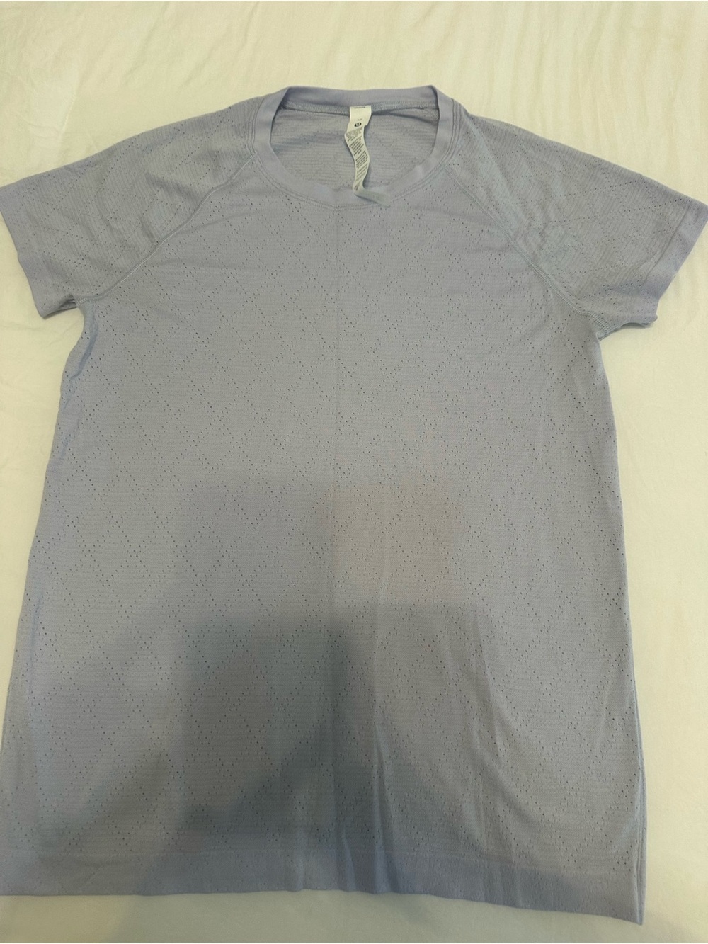 Lululemon Seamless Short Sleeve Workout Top – Size 10 – Lavender
